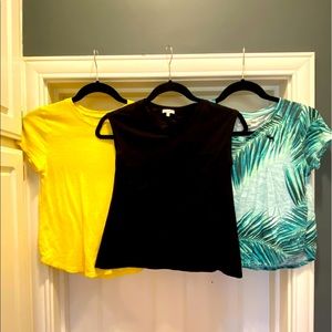3 Girls Abercrombie & Fitch, and Splendid Short Sleeved Tees Size 10-12
